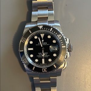 Men's Rolex Submariner Date 40mm Stainless Steel Black Ceramic Watch 116610